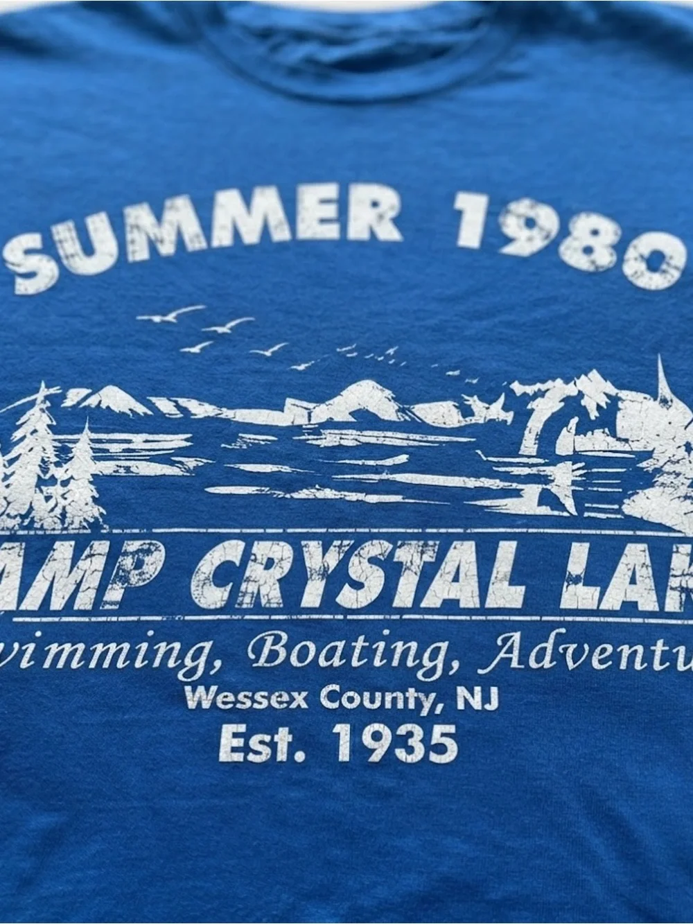 Camp Crystal Lake Gildan T-Shirt Graphic Tee Summer 1980